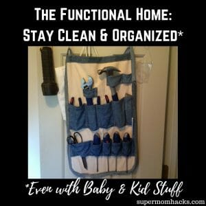 Keeping your home organized is always a challenge with kids. Here are a few of the tricks I've figured out so far.