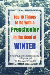 Are you and yours going stir-crazy yet from too many snow days or not enough sunlight? Here’s a list I brainstormed last winter for stuff to do when you’re all going nuts inside.
