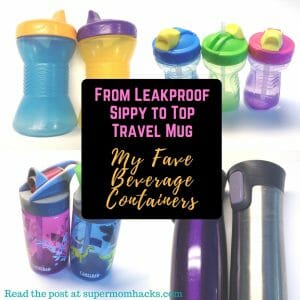 Looking for leakproof beverage containers for your summer travels? From leakproof sippy cup to adult travel mug, here are my top picks for the whole family.