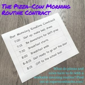 Does your morning routine need a reboot? Have your back-to-school efforts fallen short? Desperation has us trying something new: a Morning Routine Contract.