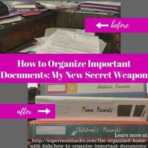 Wish you knew how to organize important documents more effectively? I've discovered the ultimate secret weapon in the ongoing battle against paper clutter and lost papers.