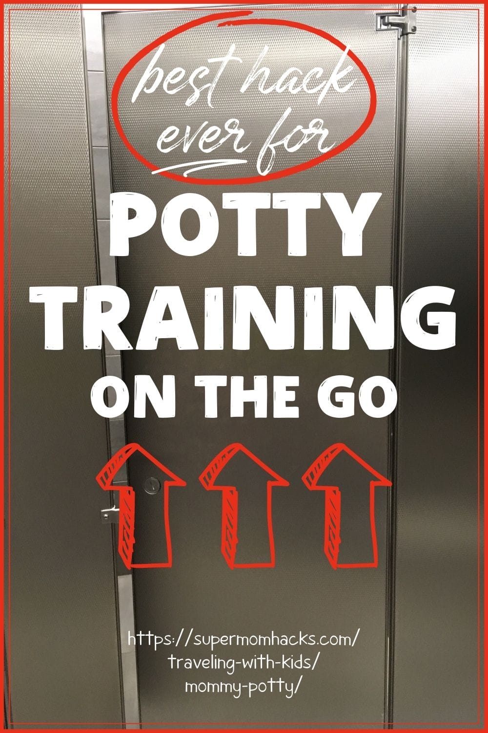 The "mommy potty" is what my girls call the elegant solution my husband devised for what to do when you're toilet-training away from home.