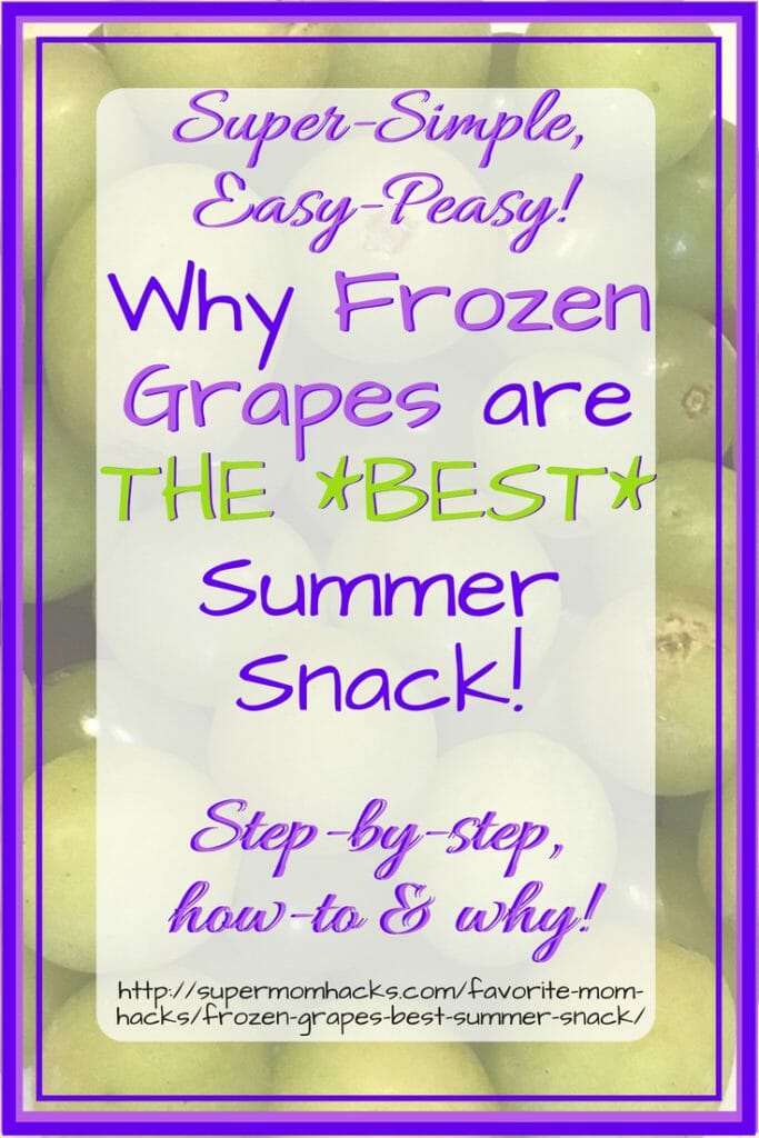 Frozen grapes are the perfect healthy summer snack for kids. If you haven't tried them before, here's why you should - along with complete step-by-step how-to's for the easiest summer snack EVER!