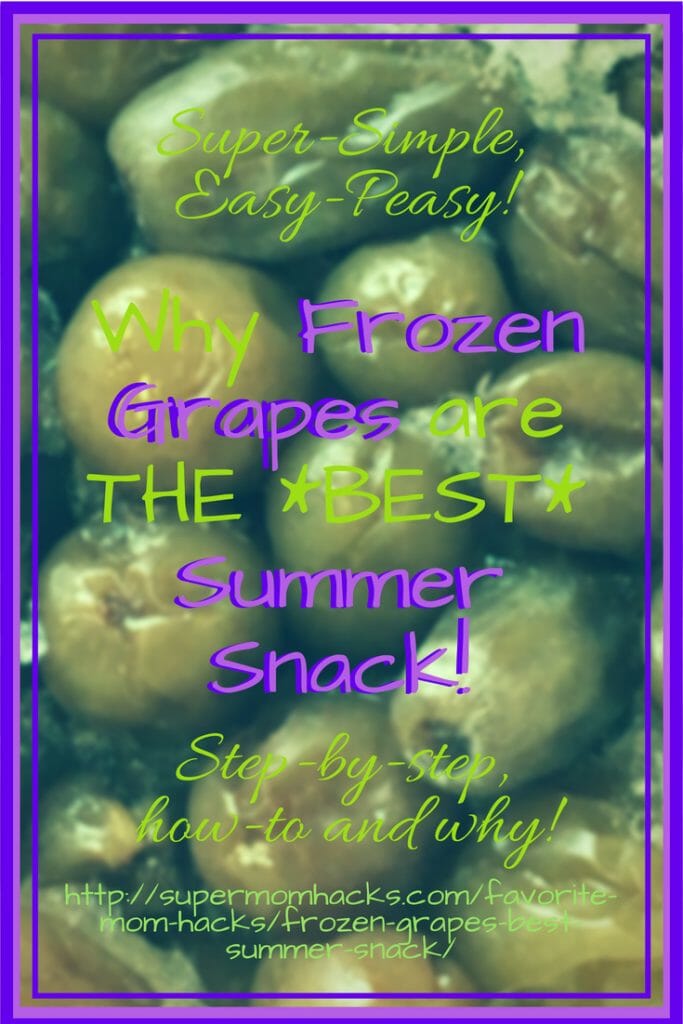 Frozen grapes are the perfect healthy summer snack for kids. If you haven't tried them before, here's why you should - along with complete step-by-step how-to's for the easiest summer snack EVER!