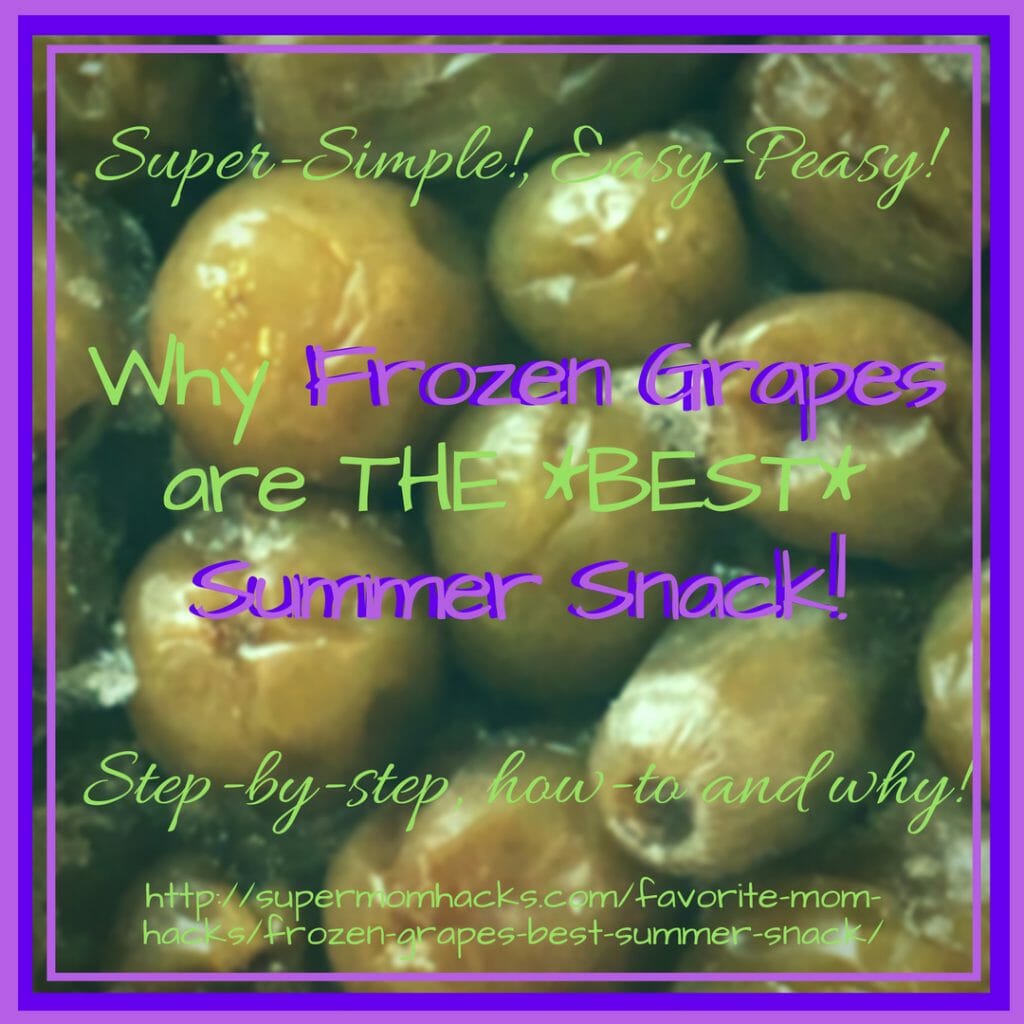 Frozen grapes are the perfect healthy summer snack for kids. If you haven't tried them before, here's why you should - along with complete step-by-step how-to's for the easiest summer snack EVER!