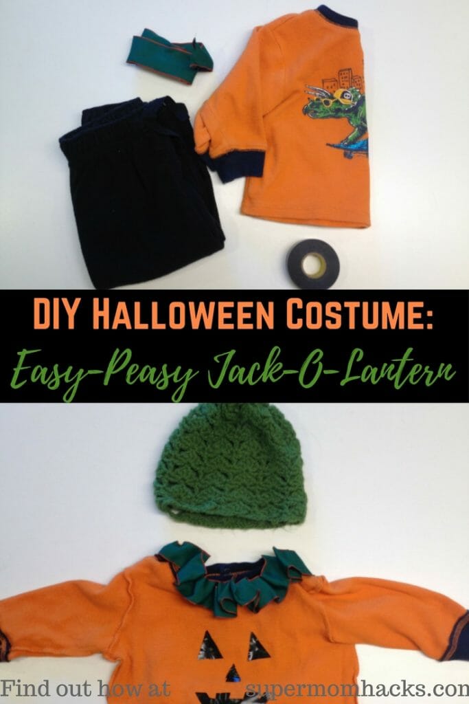 Need a quick-and-easy Halloween costume on the cheap for your little one? A preprinted T makes this jack-o-lantern look a snap, but it's easy to DIY, too!
