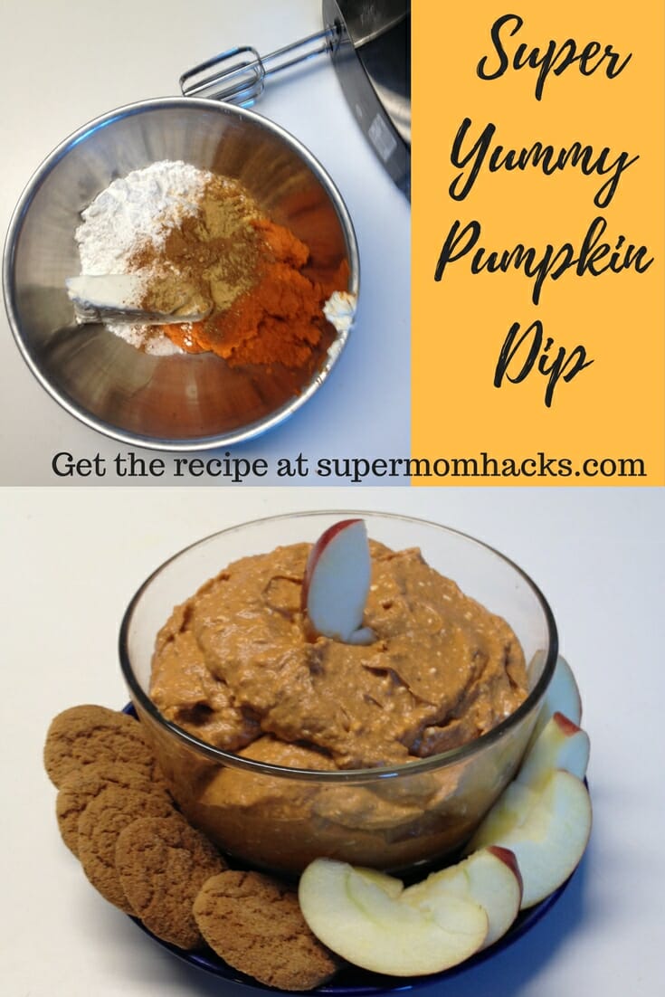 Craving the pumpkin spice flavors that go along with autumn? Try this super-yummy pumpkin dip on apple slices for a delicious, healthy, filling fall snack.