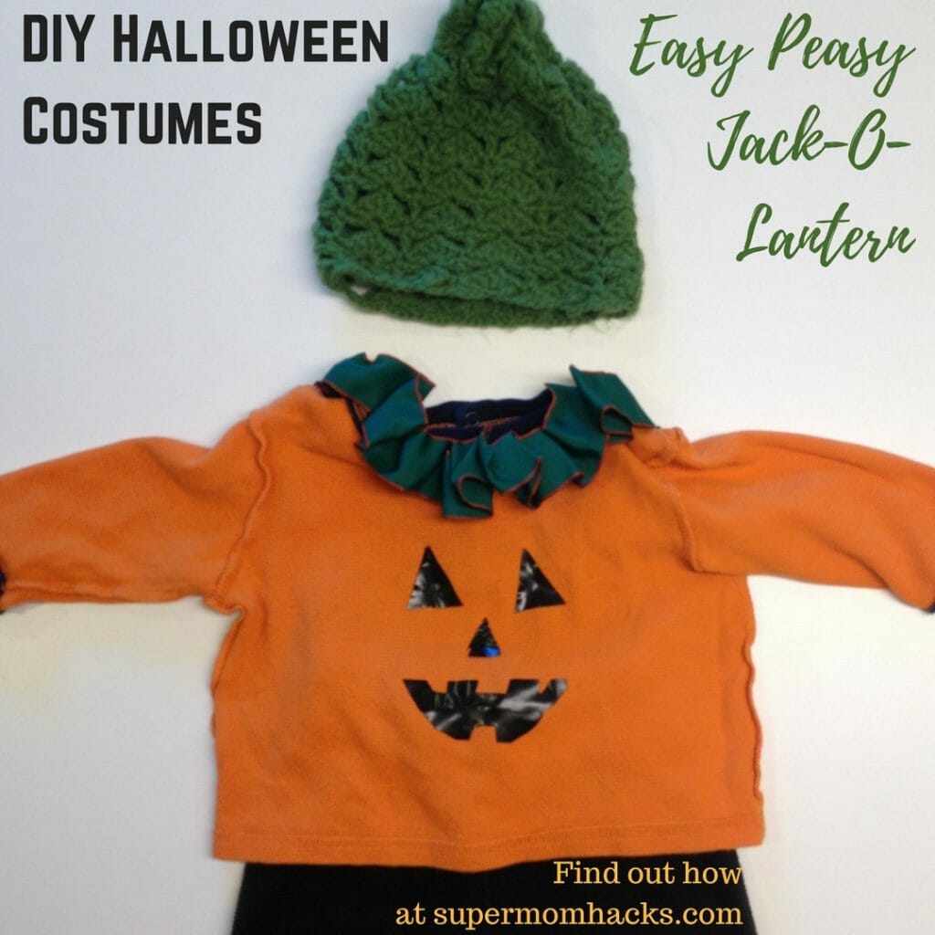 Need a quick-and-easy Halloween costume on the cheap for your little one? A preprinted T makes this jack-o-lantern look a snap, but it's easy to DIY, too!