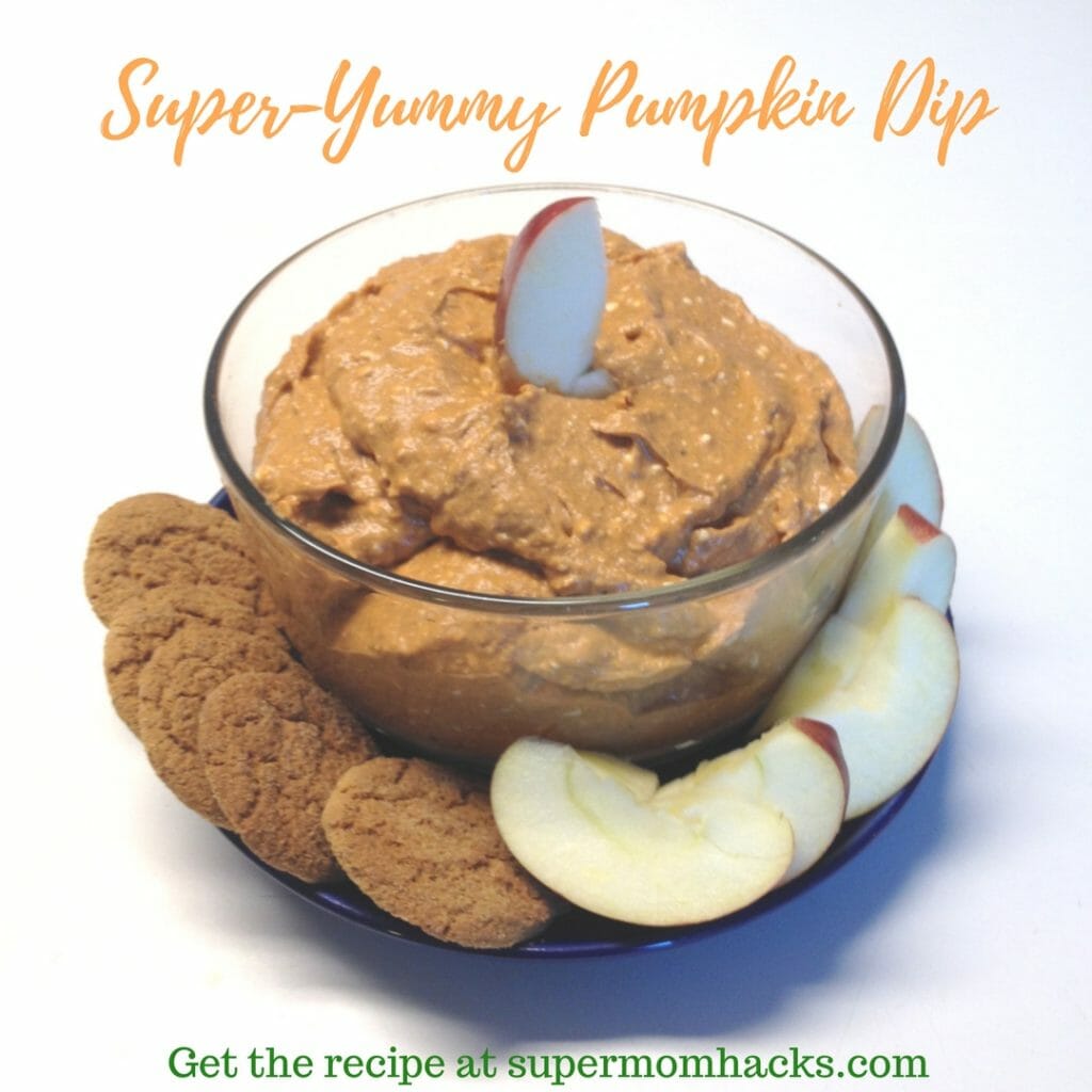 Craving the pumpkin spice flavors that go along with autumn? Try this super-yummy pumpkin dip on apple slices for a delicious, healthy, filling fall snack.