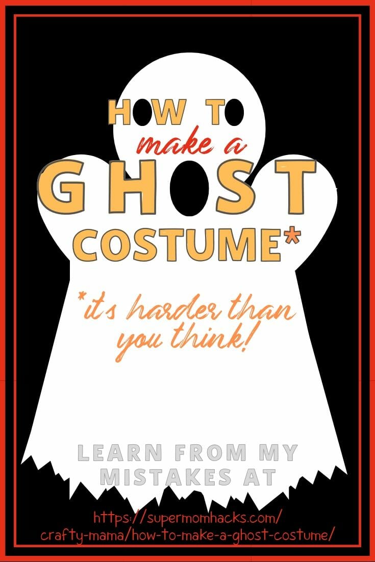 Want to make a basic bedsheet ghost costume for your kid this Halloween? Be forewarned: it's a LOT harder than you would think.