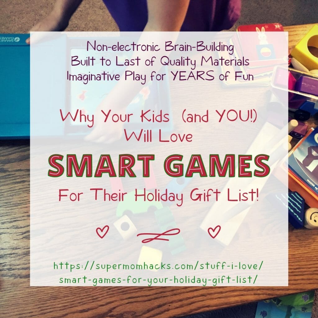Looking for some super gift ideas for your little ones this holiday season? Try some Smart Games; they're a great way to have fun while building brains.
