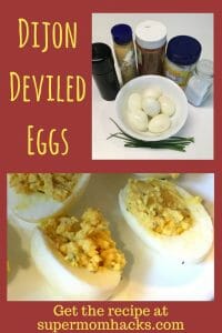 This yummy take on deviled eggs gets a boost from dijon mustard and fresh chives. So easy even kids can make them, yet elegant enough for holiday dinners.