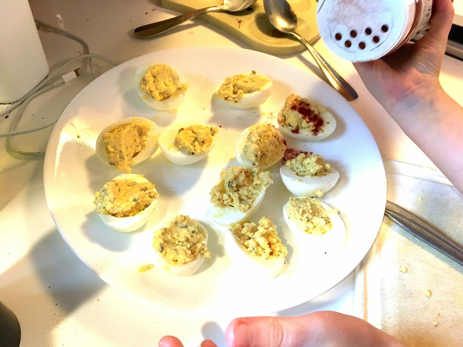 This delicious Dijon deviled eggs recipe is the perfect Easter appetizer - so easy that kids can make, yet elegant enough for holiday meals.