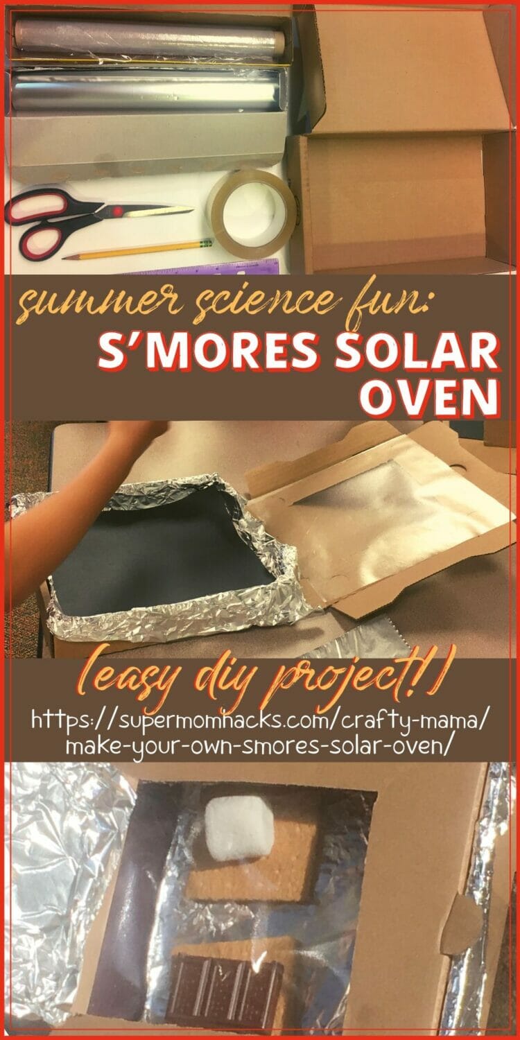 Looking for a fun and easy summer craft for your kids? Try making a s'mores solar oven with your kids for some tasty science-learning fun!