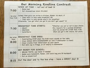 Does your morning routine need a reboot? Have your back-to-school efforts fallen short? Desperation has us trying something new: a Morning Routine Contract.