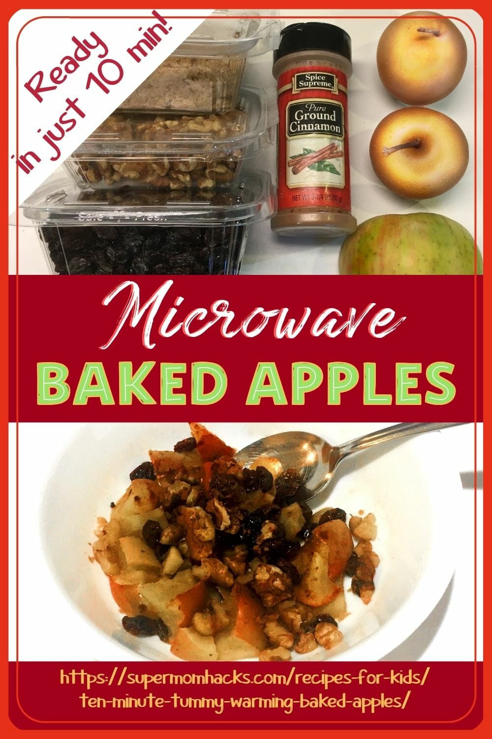 Want a hearty start to your day? These healthy microwave baked apples are as fast and easy to make as they are delicious. 