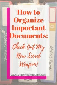 Wish you knew how to organize important documents more effectively? I've discovered the ultimate secret weapon in the ongoing battle against paper clutter and lost papers.