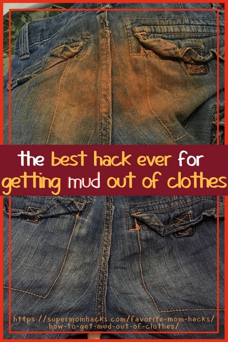 If you're a parent, you'll need to know how to get mud out of clothes at some point. I recently had a chance to put several mud-removal options to the test. How To Get Mud Out Of Clothes - SuperMomHacks | laundry hacks | how to clean mud out of clothes | how to get mud stains out of clothes | getting mud out of clothes | how to remove mud stains from clothing | how to remove dirt and mud stains | how to get mud out of jeans | how to get dirt stains out of clothes | how to get rid of mud stains