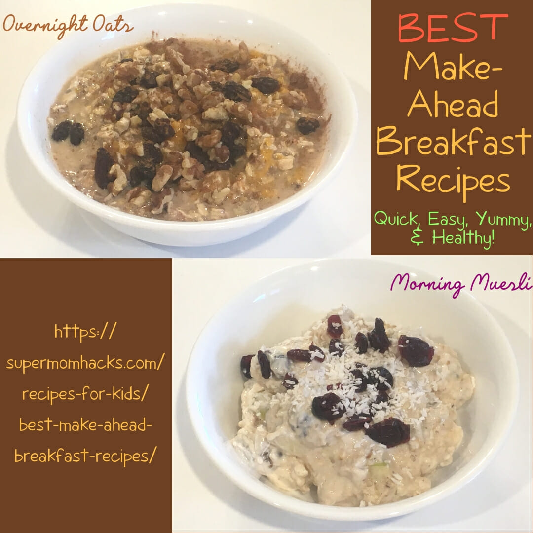 Looking for a healthy, filling, make-ahead breakfast for mornings on the go? These easy, yummy picks are my best make-ahead breakfast recipes for a reason.