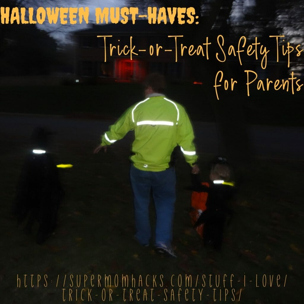 How do you keep your kiddos visible and safe on Halloween? These trick-or-treat safety hacks will keep your little ones visible after dark!