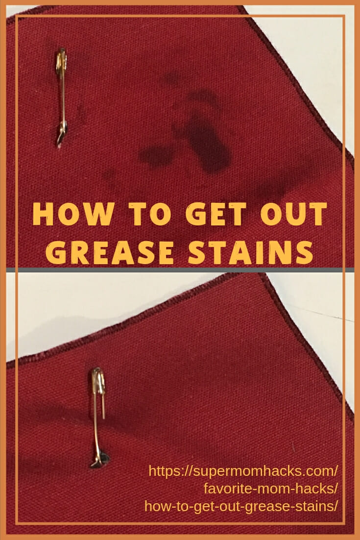 Whether cleaning up from holiday fun or everyday messes, everyone needs to know how to get out grease stains at some point. My secret works every time.