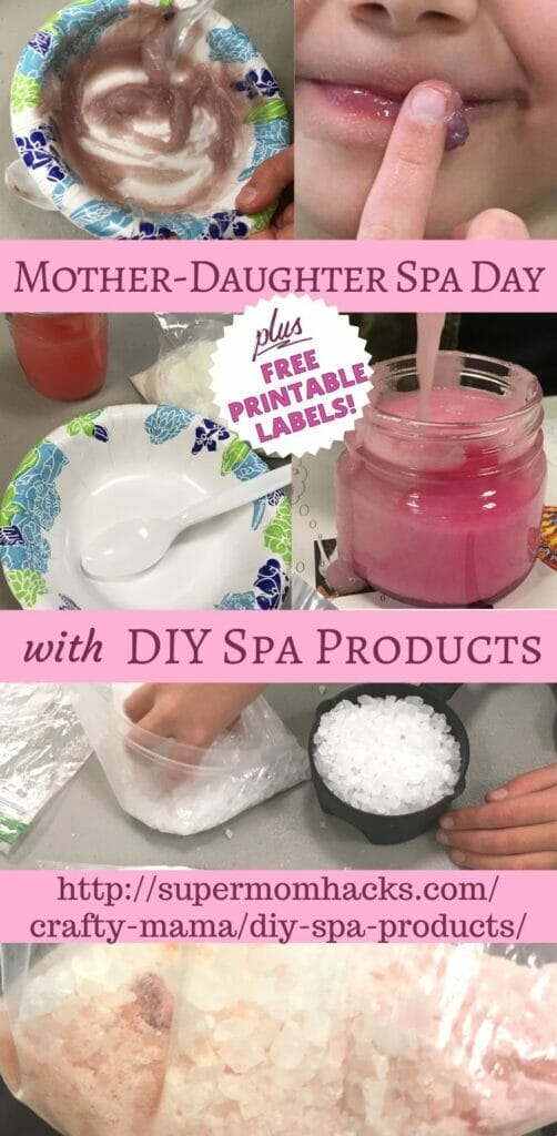 What's the only thing better than a mother-daughter spa day with your little girl(s)? A spa day with homemade DIY spa products - bonding time that's fun AND inspiring!