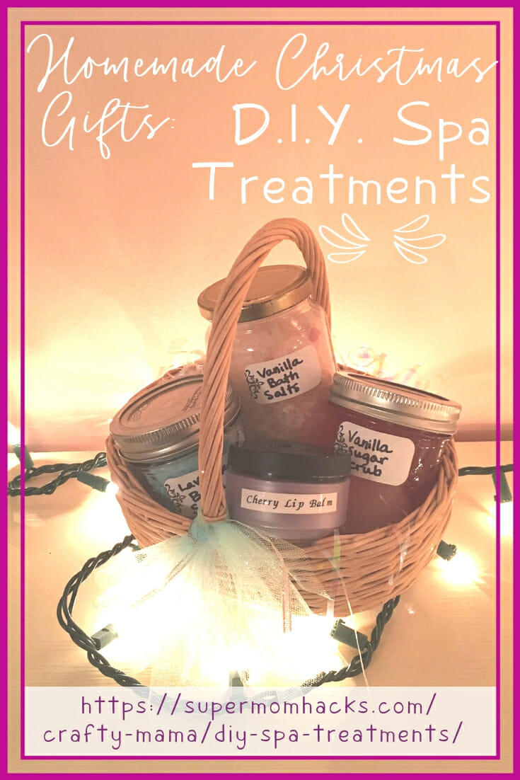 Making a lovely gift basket of DIY spa treatments is an easy project you can do with your kids, and it's sure to be a hit with the lucky recipients!