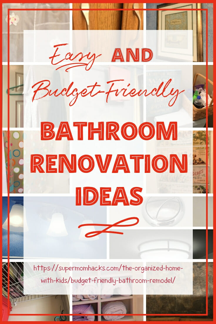 Want a new look in your bathroom, but can't afford a complete overhaul? These easy, budget-friendly bathroom remodel ideas are just what you need.