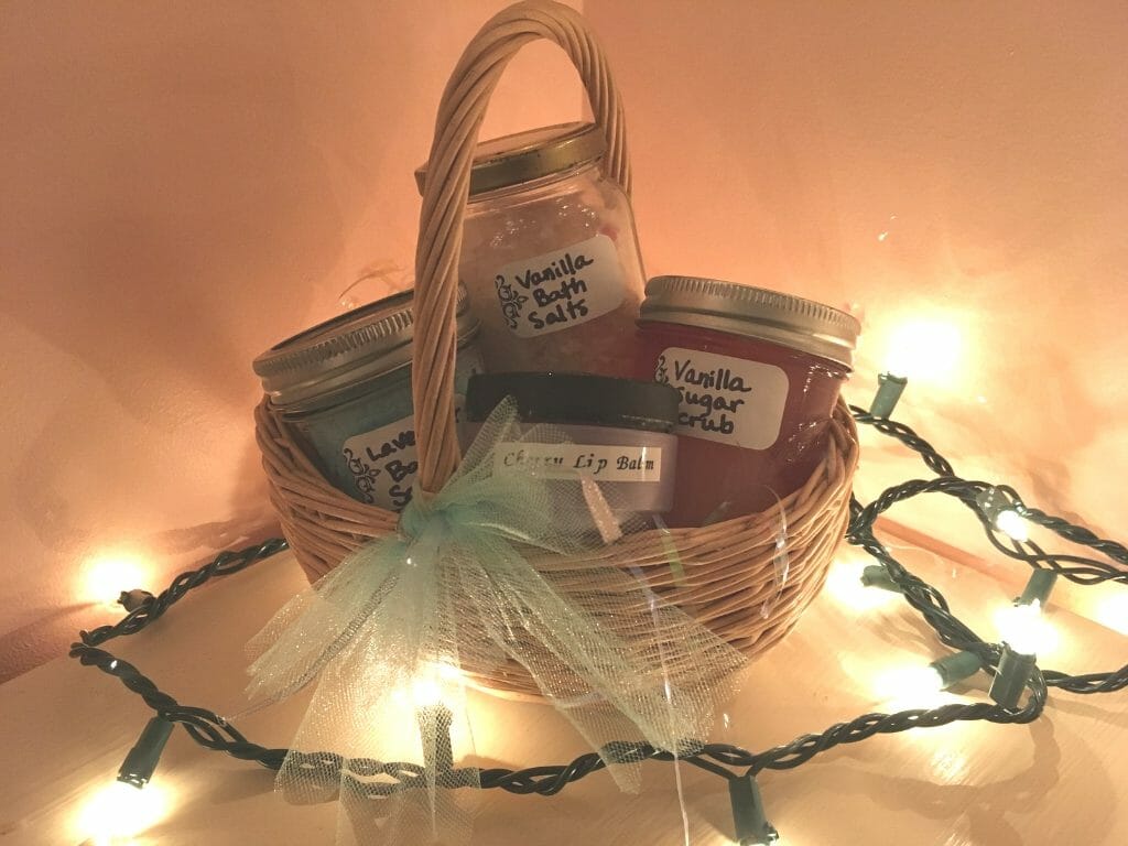 homemade spa gift baskets