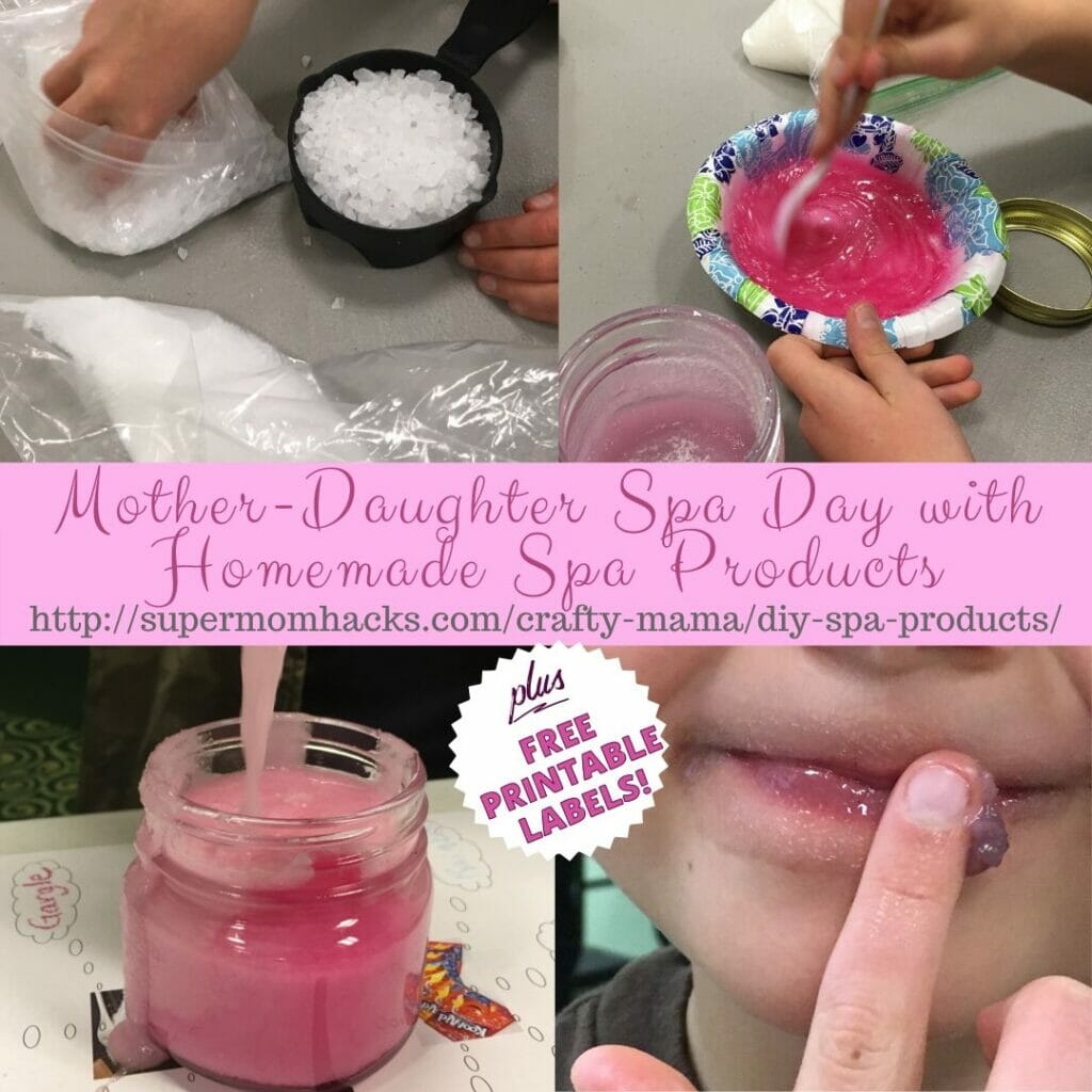 What's the only thing better than a mother-daughter spa day with your little girl(s)? A spa day with homemade DIY spa products - bonding time that's fun AND inspiring!