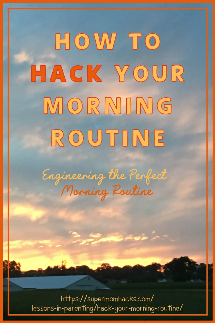 Are your mornings out of control? Need an intervention? What you NEED are these tips for how to hack your morning routine; your family will thank me!