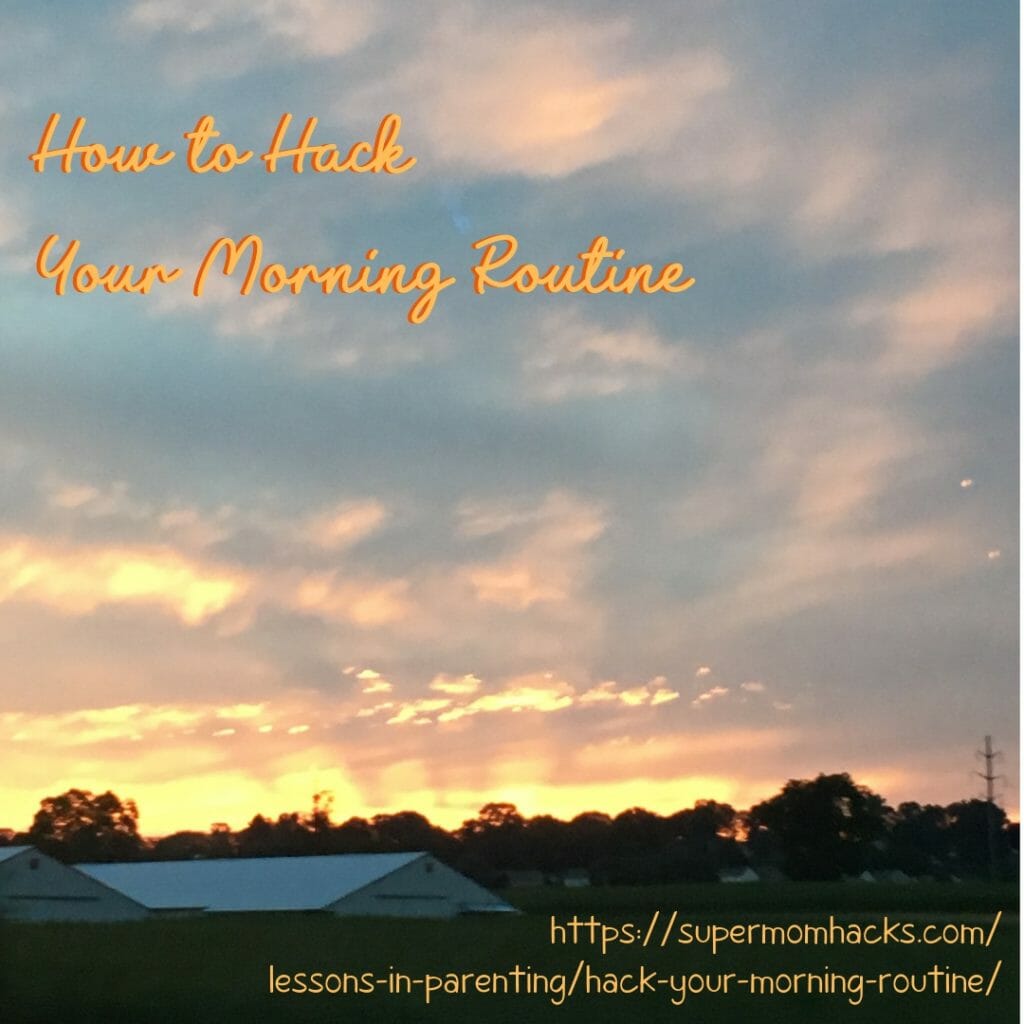 Are your mornings out of control? Need an intervention? What you NEED are these tips for how to hack your morning routine; your family will thank me!