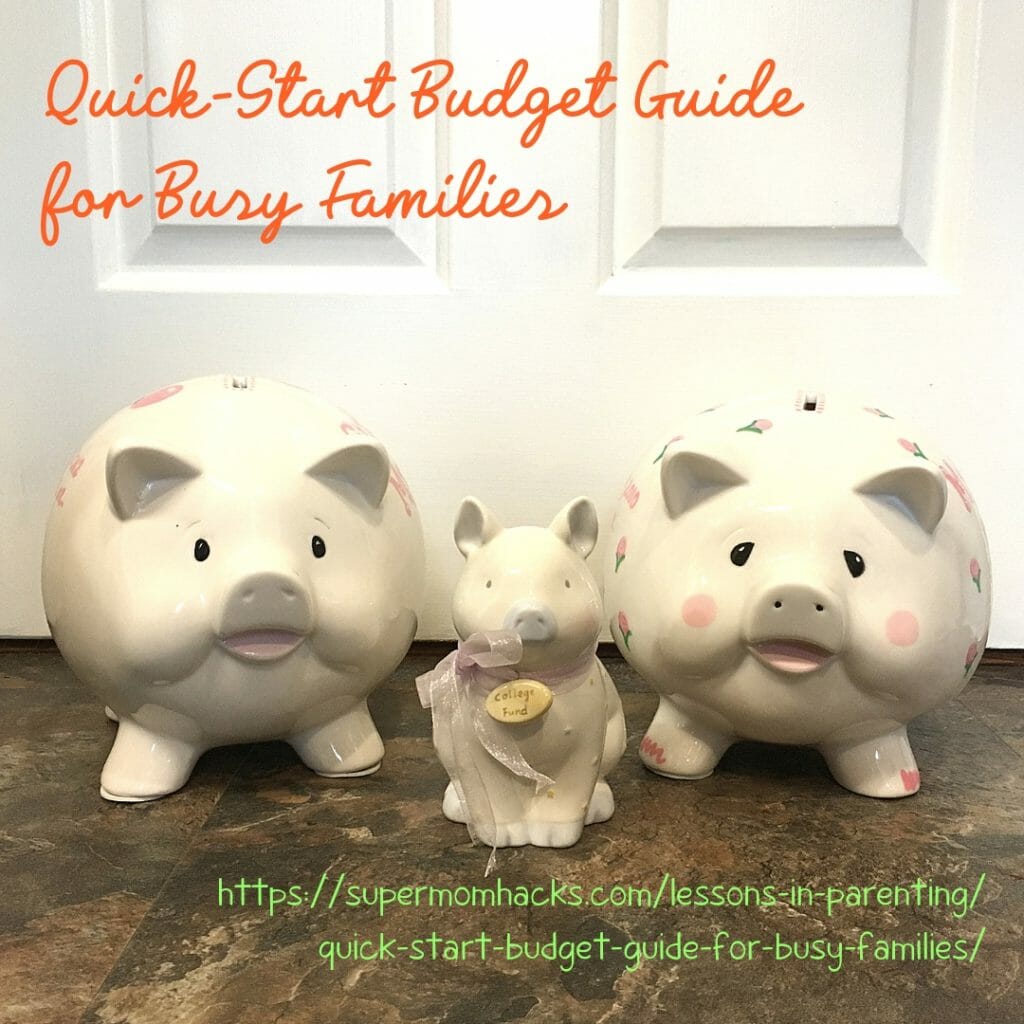 How's your family budget looking? (Wait, what's that?) Need some help? This quick-start budget guide for busy families has what you need to get started.