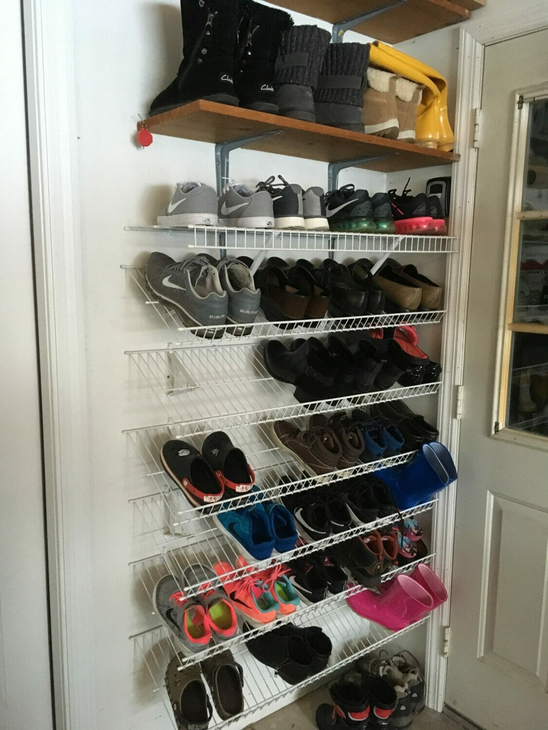 How We Maximized Space in our Small City Closet (Big reveal–Before