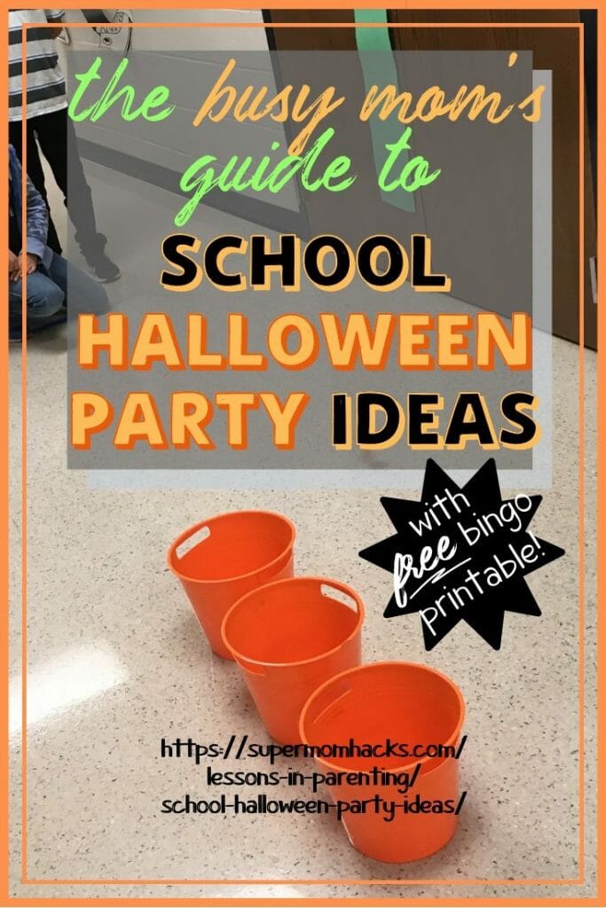 Whether it's your first or your 10th time as class parent, you NEED these school Halloween party ideas. Includes FREE Fall Bingo printable!