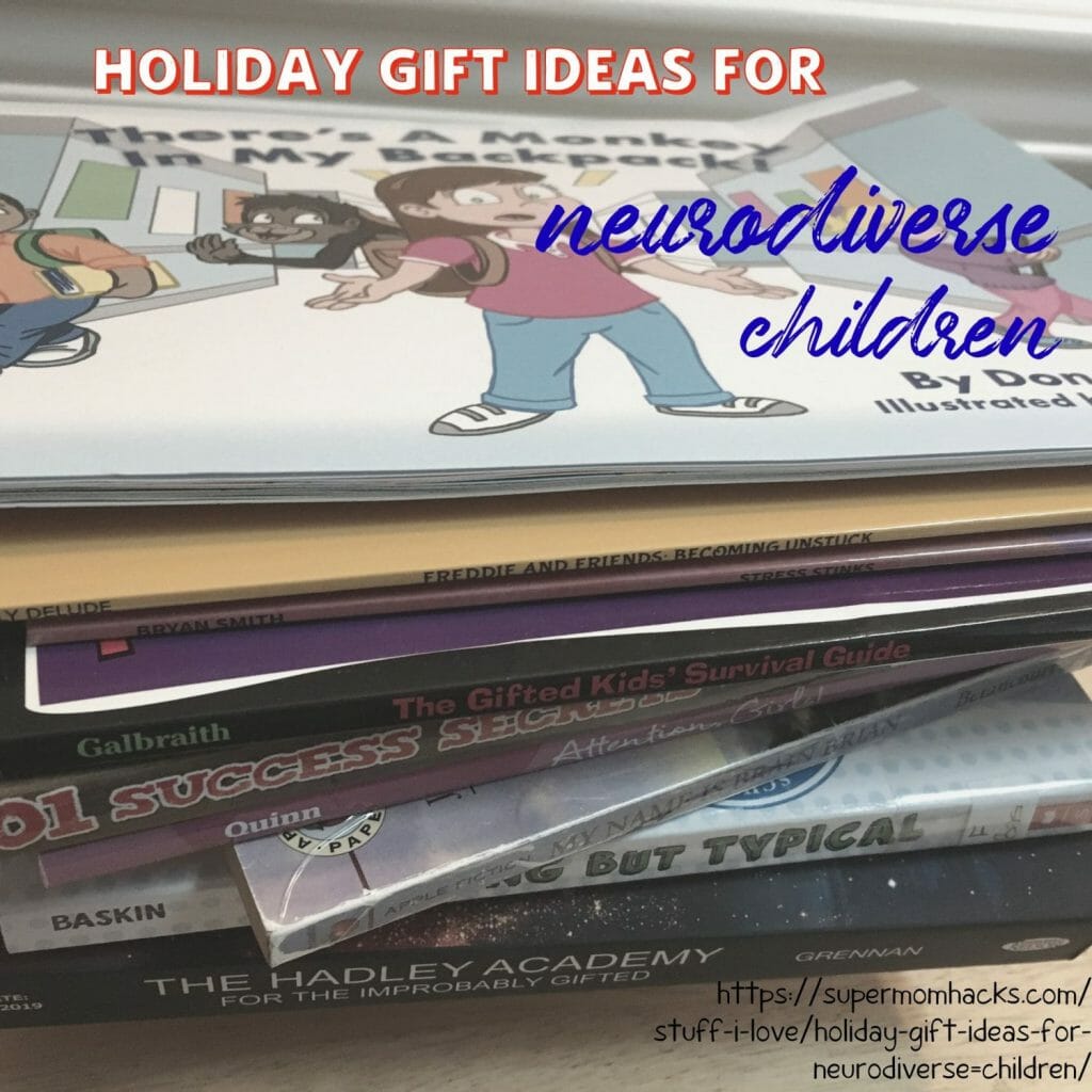 Got kiddo(s) with a learning difference or two? These holiday gift ideas for neurodiverse children are kid- AND Mama-approved as worth reading.