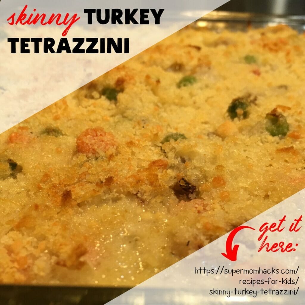 Want a post-Thanksgiving leftovers dish that's easy, healthy, and kid-pleasing? Then this Skinny Turkey Tetrazzini is a must-try!