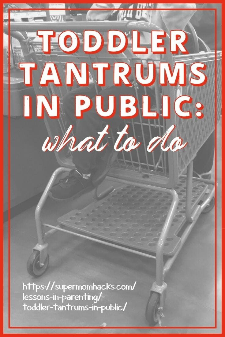 Ever mortified by toddler tantrums in public? As a mama who's been around the block a few times, here's how to end them for good. Toddler Tantrums In Public: What To Do – SuperMomHacks | how to handle tantrums in public | temper tantrums in public | tantrums in public | toddler tantrums what to do | dealing with toddler tantrums in public | how to manage toddler tantrums in public | how to stop toddler tantrums in public | how to handle temper tantrums in public | 3 year old tantrums in public 