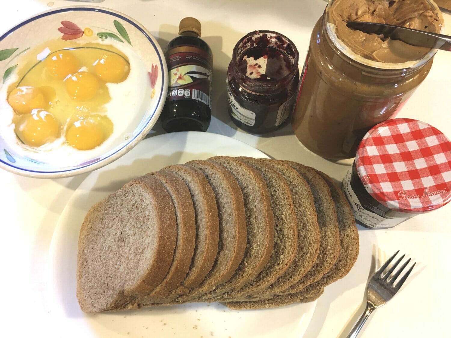 Decadently Easy PB&J French Toast