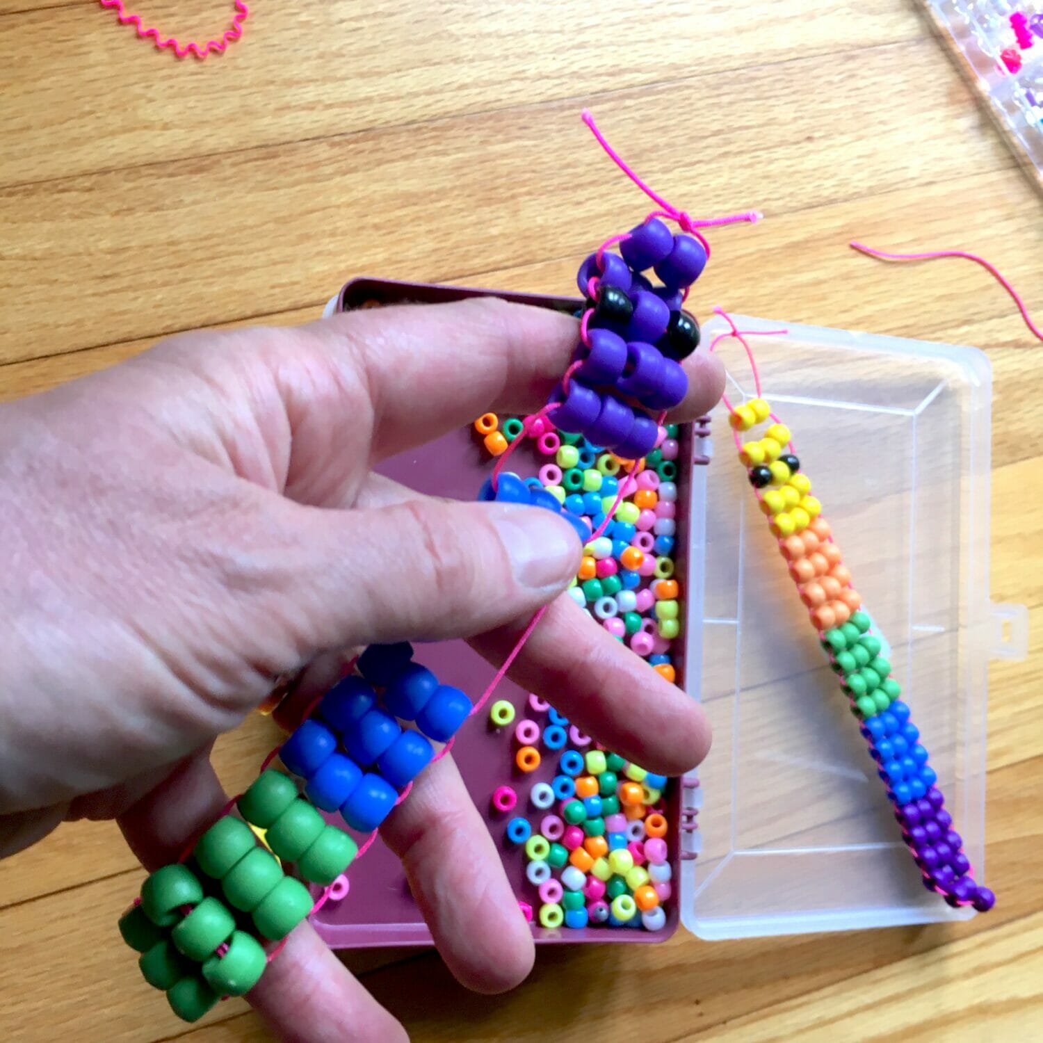 DIY fidget toys are fun to make, and will help kids stay calm and focused when school starts. These cute beaded snakes are my kids' fave, and easy to make.