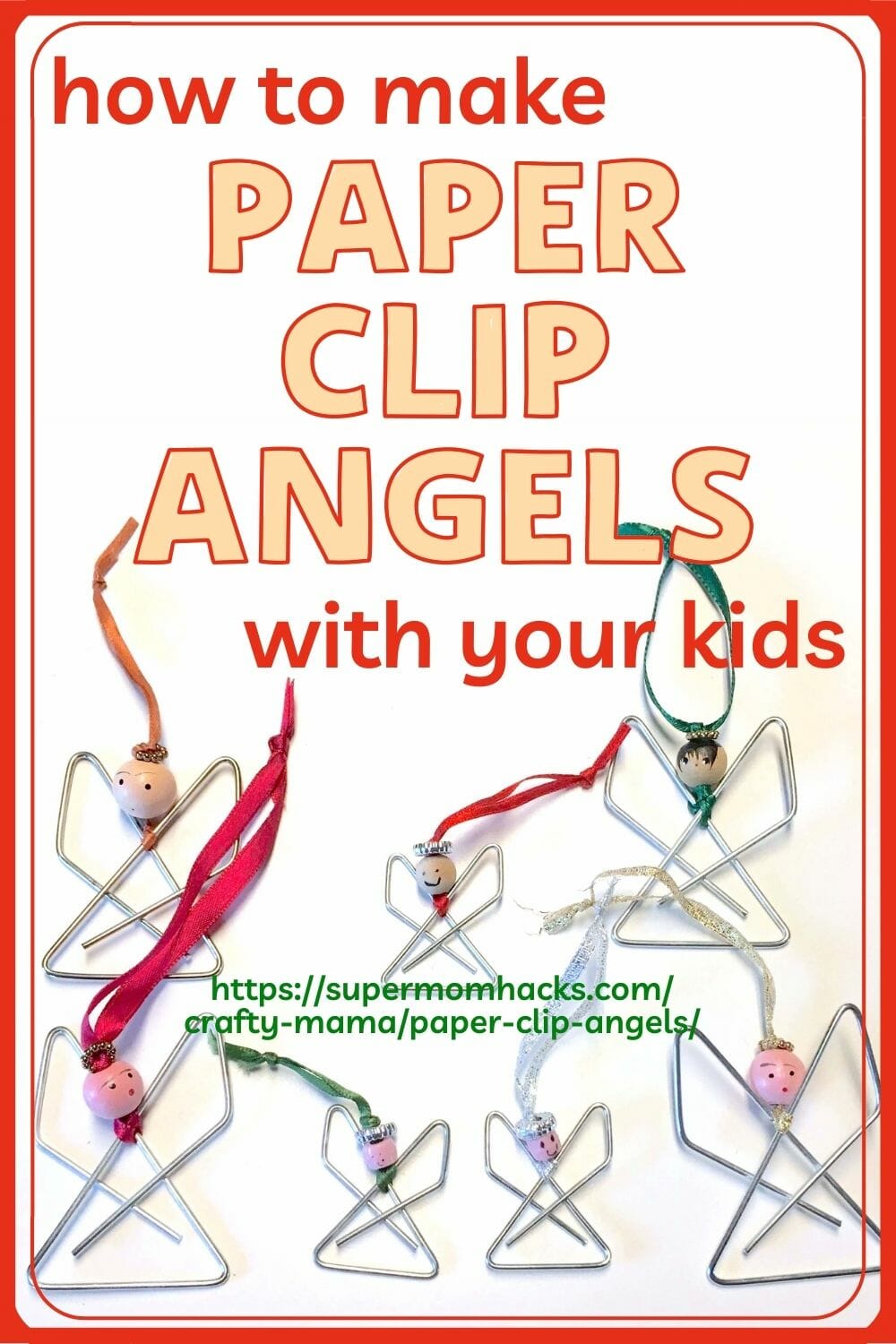 Looking for a cute, easy, kid-friendly holiday craft? These paper clip angels make great teacher gifts. Paper Clip Angels (Cute Homemade Christmas Ornament) - SuperMomHacks | paperclip angel | paperclip angel craft | paperclip angel ornament | paperclip angel tutorial | paperclip angels | homemade christmas ornaments | easy diy holiday ornaments | easy holiday ornament crafts | easy holiday ornament ideas | diy christmas ornaments | easy christmas ornament ideas | holiday teacher gift ideas